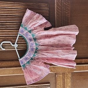 Bonjour Diary Butterfly Blouse Pink 2Y
